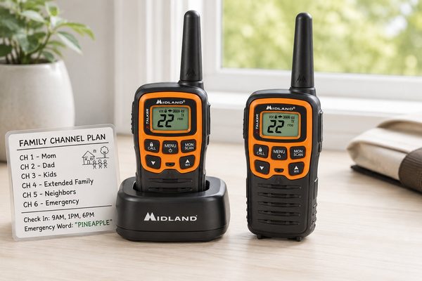 A pair of two-way radios