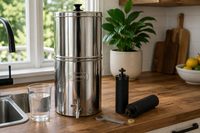 Gravity-fed water filter