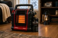 Indoor-rated portable propane heater